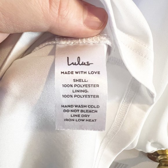 Lulus Small Shifting Dears Ivory White Long Sleeve Mini Dress - Picture 6 of 7